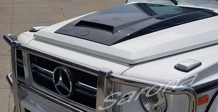 Custom Mercedes G Class  SUV/SAV/Crossover Hood Scoop (1999 - 2017) - Call for price (Part #MB-001-HS)